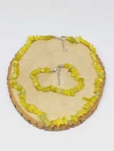 Peridot (Zebercet) Taşı Küçük Taşlar Kolye & Bileklik Seti (52154) - 3