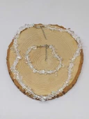 Kristal Kuvars Taşı Küçük Taşlar Kolye & Bileklik Seti (52172) thumbnail 3