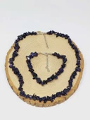 Yıldız Taşı Lacivert Küçük Taşlar Kolye & Bileklik Seti (52148) thumbnail 3