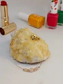 Pembe Kuvars Taşı Tasarım Bileklik (52042) thumbnail 2