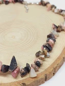 Rodonit Taşı Küçük Taşlar Kolye (52176) thumbnail 2