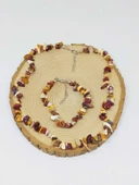 Jasper Taşı Küçük Taşlar Kolye & Bileklik Seti (52142) - 3