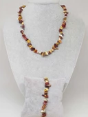 Jasper Taşı Küçük Taşlar Kolye & Bileklik Seti (52142) - 1