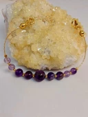 Ametist Taşı Tasarım Bileklik (52120) - 4