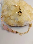 Pembe Kuvars Taşı Tasarım Bileklik (52044) thumbnail 4