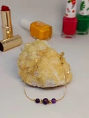 Ametist Taşı Tasarım Bileklik (52122) - 3