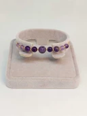 Ametist Taşı Tasarım Bileklik (52120) - 3