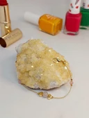 Pembe Kuvars Taşı Tasarım Bileklik (52046) thumbnail 1