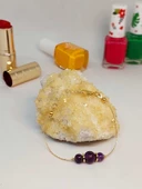 Ametist Taşı Tasarım Bileklik (52116) - 2