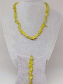 Peridot (Zebercet) Taşı Küçük Taşlar Kolye & Bileklik Seti (52154) - 1