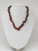 Kahverengi Obsidyen Taşı İri Taşlar Kolye (52266) - 1