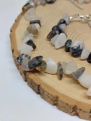 Rutil Kuvars (Melek Saçı) Taşı İri Taşlar Kolye & Bileklik Seti (52274) thumbnail 2