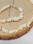 Sedef Taşı Küçük Taşlar Kolye & Bileklik Seti (52236) - 2