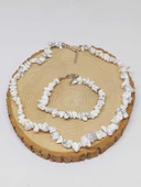 Havlit Taşı Küçük Taşlar Kolye & Bileklik Seti (52136) thumbnail 3