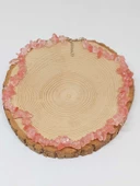 Gül Kuvars Taşı Küçük Taşlar Kolye (52230) thumbnail 3