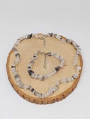 Rutil Kuvars (Melek Saçı) Taşı Küçük Taşlar Kolye & Bileklik Seti (52226) thumbnail 3