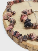 Rodonit Taşı İri Taşlar Kolye & Bileklik Seti (52280) thumbnail 2