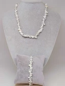 Havlit Taşı Küçük Taşlar Kolye & Bileklik Seti (52136) thumbnail 1