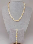 Sedef Taşı Küçük Taşlar Kolye & Bileklik Seti (52236) - 1