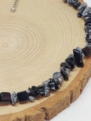 Obsidyen Taşı Küçük Taşlar Kolye (52260) thumbnail 2