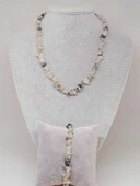 Rutil Kuvars (Melek Saçı) Taşı Küçük Taşlar Kolye & Bileklik Seti (52226) thumbnail 1