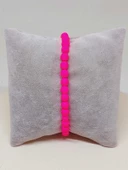 Lav Taşı Fosforlu Pembe Renk Bileklik 6mm (52392) thumbnail 1