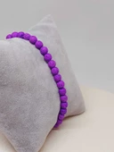 Lav Taşı Mor Renk Bileklik 6mm (52380) thumbnail 4