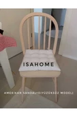 Amerikan Sandalye Ham Ahşap Yüzüksüz Model 2 Adet - 2