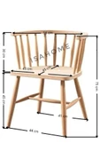 Omurga Ham Ahşap Sandalye 1 ADET thumbnail 1