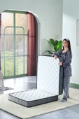 Deluxe Gri Katlanır Yatak Yer Yatağı Misafir Yatağı Kamp Yatağı (ÖLÇÜ SEÇENEKLİ) - 3
