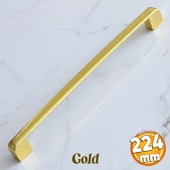 Gölcük Oval Gold Mobilya Mutfak Dolabı Çekmece Dolap Kapak Kulpu Kulbu 224 mm Metal Kulp Altın - 1