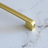 Gölcük Oval Gold Mobilya Mutfak Dolabı Çekmece Dolap Kapak Kulpu Kulbu 224 mm Metal Kulp Altın - 7