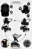 Baby Home Full Ekonomi Paket 9 In 1 Set 1010 Travel Sistem Bebek Arabası Ve Anne Yanı Beşik Oyun Parkı Yatak - 9