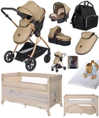 Baby Home Full Ekonomi Paket 9 In 1 Set 1010 Travel Sistem Bebek Arabası Ve Anne Yanı Beşik Oyun Parkı Yatak - 1
