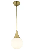 Ömür Avize Inci Modern gold kasa beyaz camlı Tekli Avize - 1