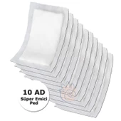 Silky - Çiş Bel Bandı için süper emici Yedek Ped  - 10 adet - 2