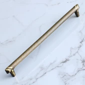 Dekor Eskitme Antik Sarı Metal 224 mm Mobilya Mutfak Çekmece Dolap Dolabı Kulpu Kulbu Kulpları thumbnail 6