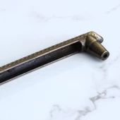 Dekor Eskitme Antik Sarı Metal 224 mm Mobilya Mutfak Çekmece Dolap Dolabı Kulpu Kulbu Kulpları thumbnail 3