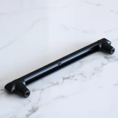 Dekor Siyah Metal Kulp 128 mm 12.8 cm Mobilya Çekmece Mutfak Dolabı Dolap Kulpları Kapak Kulpu Kulbu thumbnail 4