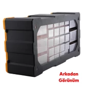 Vida Dübel Civata Kutusu Bölmeli Avadanlık Monoblok Çekmeceli 26'lı Takım Çantası Plastik Organizer - 4