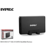 EVEREST 3,5" USB 3.0 HD3-354 Sata Alüminyum Harddisk Kutusu Siyah thumbnail 3