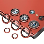 Samsung Galaxy S23 Ultra Kamera Koruyucu Red - 1
