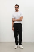 Erkek Beli Lastikli Baggy Pantolon - 4