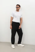 Erkek Beli Lastikli Baggy Pantolon - 1