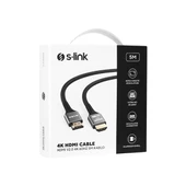 S-LINK SLX-HD4K05 5 Mt Metal v2.0 4K (4096*2160) 60Hz HDMI Kablo - 1