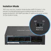 TP-LINK 6port MS106LP 10/100 YÖNETİLEMEZ 30W 4-PORT POE SWITCH - 6
