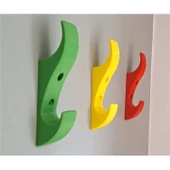 Modern Güçlü Dekoratif Duvar Askısı 4 Adet Askılık - 1