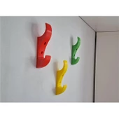Modern Güçlü Dekoratif Duvar Askısı 4 Adet Askılık - 2