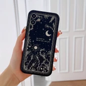 Iphone 13 Uyumlu Gökyüzü Desenli Siyah Telefon Kılıfı - 1