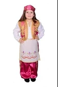 Zeybek Kız Çocuk Kostümü Ege Yöresel Folklör Kıyafeti - 1